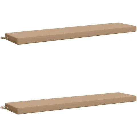vidaXL Coussins de Banc SOEST 2 pc 100 % polyester Sable – 468608 – image 1