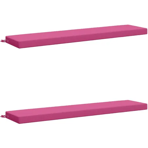 vidaXL Coussins de Banc SOEST 2 pc 100 % polyester Rose – 469001 – image 1