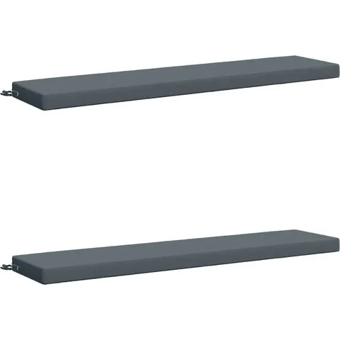 vidaXL Coussins de Banc SOEST 2 pc 100 % polyester Bleu – 469209 – image 1