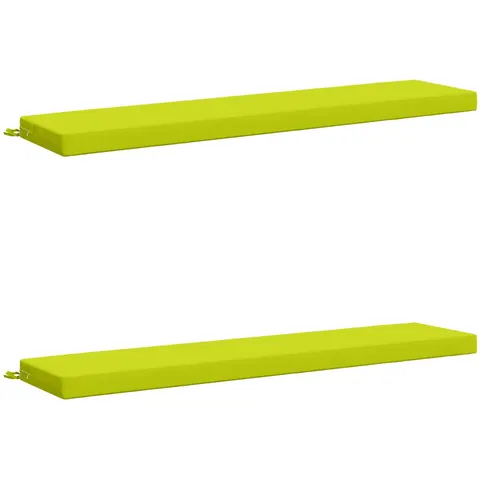vidaXL Coussins de Banc SOEST 2 pc 100 % polyester Vert vif. – 469384 – image 1