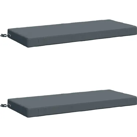 vidaXL Coussins de Banc SOEST 2 pc 100 % polyester Bleu – 469780 – image 1