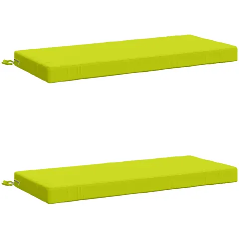 vidaXL Coussins de Banc SOEST 2 pc 100 % polyester Vert vif. – 469964 – image 1
