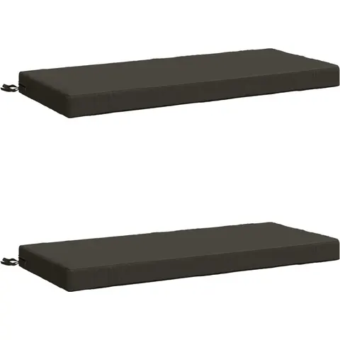 vidaXL Coussins de Banc SOEST 2 pc 100 % polyester Anthracite – 470441 – image 1