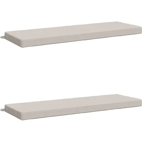 vidaXL Coussins de Banc SOEST 2 pc 100 % polyester Blanc – 470908 – image 1