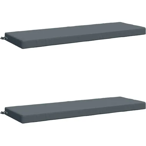 vidaXL Coussins de Banc SOEST 2 pc 100 % polyester Bleu – 471523 – image 1