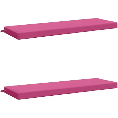 vidaXL Coussins de Banc SOEST 2 pc 100 % polyester Rose – 471905 – image 1