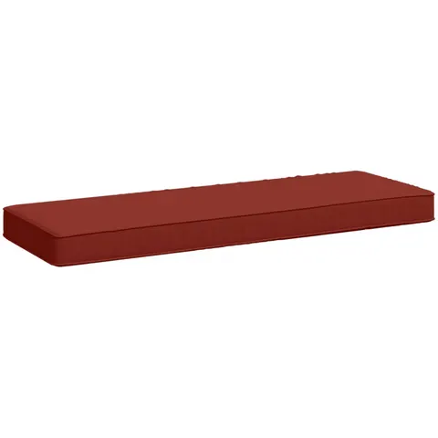 vidaXL Coussin de banc 1 pièce VUGHT 100 % polyester Rouge – 472155 – image 1
