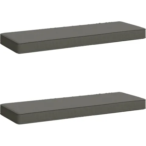 vidaXL Coussins de banc 2 pièces VUGHT 2 pc 100 % polyester Gris – 472209 – image 1