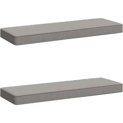 vidaXL Coussins de banc 2 pièces VUGHT 2 pc 100 % polyester Gris – 472384 – image 1