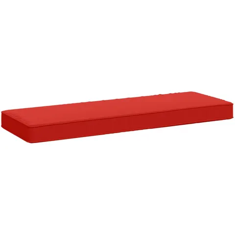vidaXL Coussin de banc 1 pièce VUGHT 100 % polyester Rouge – 473077 – image 1