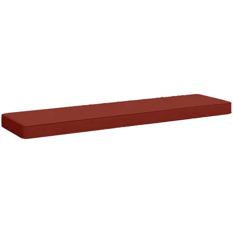 vidaXL Coussin de banc 1 pièce VUGHT 100 % polyester Rouge – 473312 – image 1