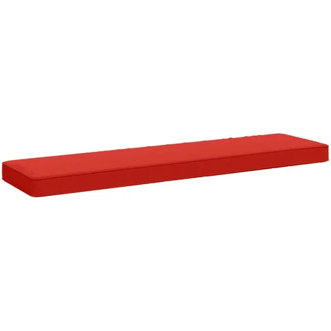 vidaXL Coussin de banc 1 pièce VUGHT 100 % polyester Rouge – 473657 – image 1