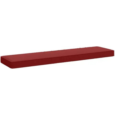 vidaXL Coussin de banc 1 pièce VUGHT 100 % polyester Bordeaux – 473718 – image 1