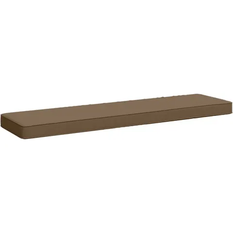 vidaXL Coussin de banc 1 pièce VUGHT 100 % polyester Taupe – 474357 – image 1