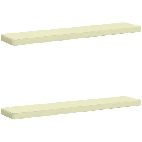 vidaXL Coussins de banc 2 pièces VUGHT 2 pc 100 % polyester Crème – 475828 – image 1