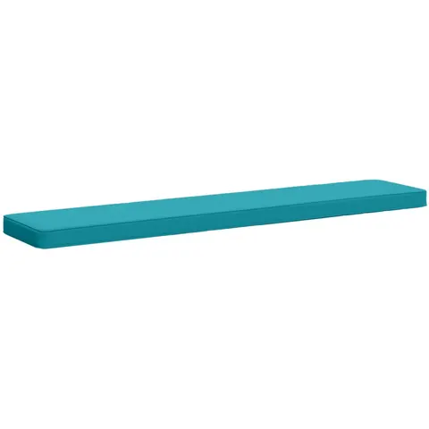 vidaXL Coussin de banc 1 pièce VUGHT 100 % polyester Turquoise – 476016 – image 1