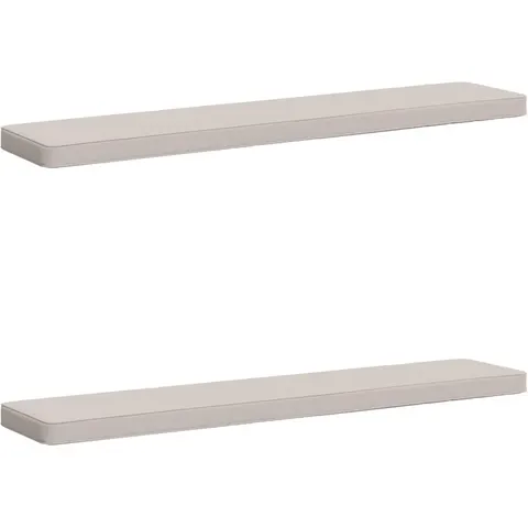 vidaXL Coussins de banc 2 pièces VUGHT 2 pc 100 % polyester Blanc – 476122 – image 1