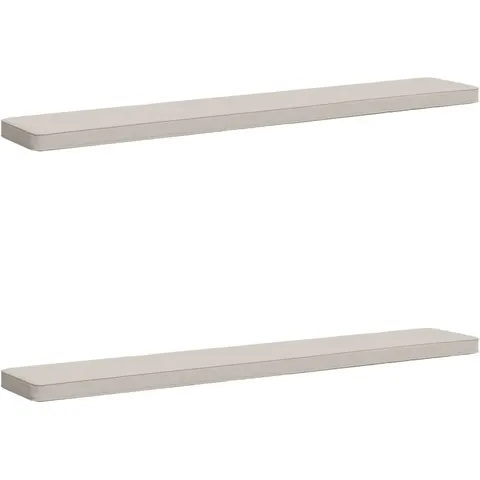 vidaXL Coussins de banc 2 pièces VUGHT 2 pc 100 % polyester Blanc – 476702 – image 1