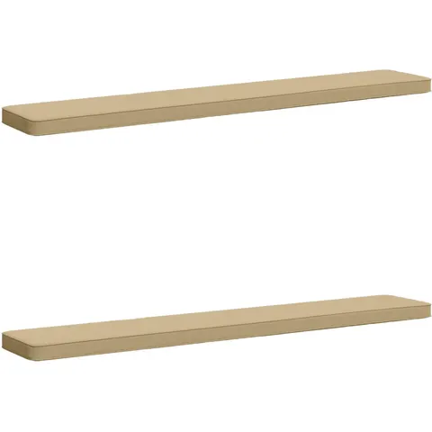 vidaXL Coussins de banc 2 pièces VUGHT 2 pc 100 % polyester Beige – 476900 – image 1