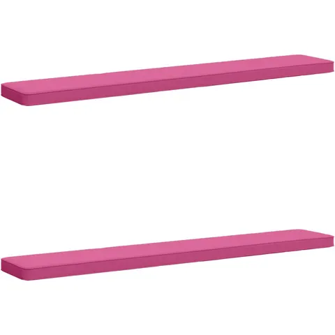 vidaXL Coussins de banc 2 pièces VUGHT 2 pc 100 % polyester Rose – 477129 – image 1
