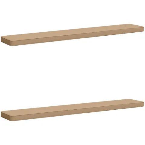 vidaXL Coussins de banc 2 pièces VUGHT 2 pc 100 % polyester Sable – 477303 – image 1