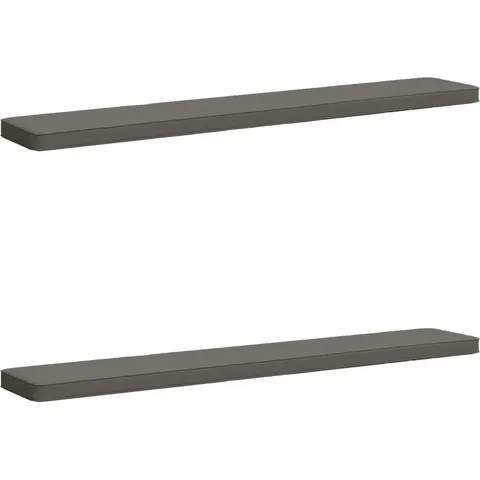 vidaXL Coussins de banc 2 pièces VUGHT 2 pc 100 % polyester Gris – 477426 – image 1