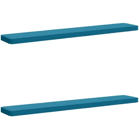 vidaXL Coussins de banc 2 pièces VUGHT 2 pc 100 % polyester Bleu clair – 477648 – image 1