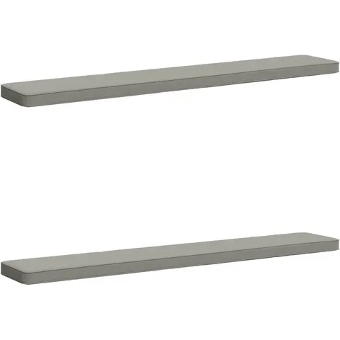 vidaXL Coussins de banc 2 pièces VUGHT 2 pc 100 % polyester Gris – 478188 – image 1