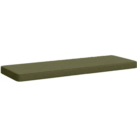 vidaXL Coussin de banc 1 pièce VUGHT 100 % polyester Vert olive – 480112 – image 1