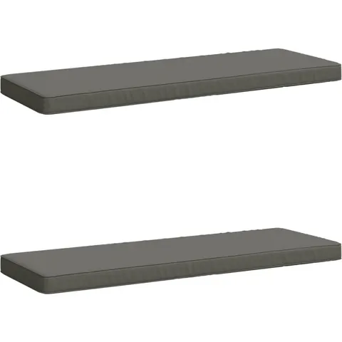 vidaXL Coussins de banc 2 pièces VUGHT 2 pc 100 % polyester Gris – 480327 – image 1