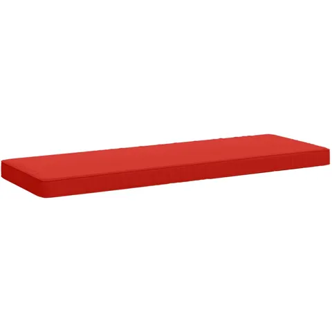 vidaXL Coussin de banc 1 pièce VUGHT 100 % polyester Rouge – 480617 – image 1