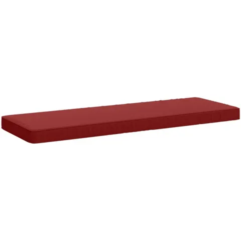 vidaXL Coussin de banc 1 pièce VUGHT 100 % polyester Bordeaux – 480679 – image 1
