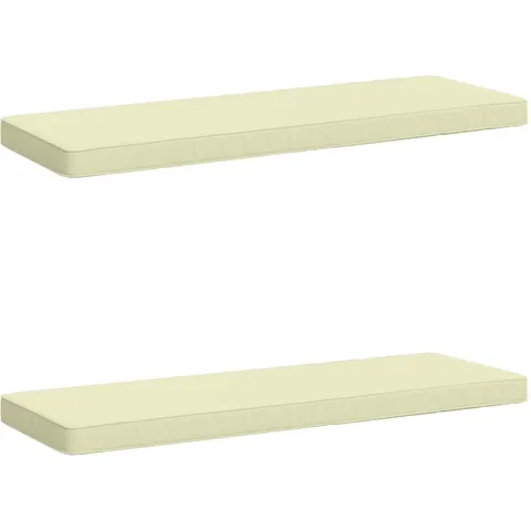 vidaXL Coussins de banc 2 pièces VUGHT 2 pc 100 % polyester Crème – 481041 – image 1