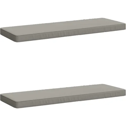 vidaXL Coussins de banc 2 pièces VUGHT 2 pc 100 % polyester Gris – 481089 – image 1