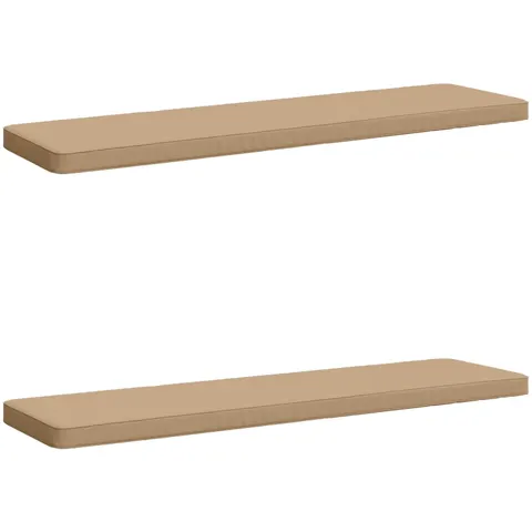 vidaXL Coussins de banc 2 pièces VUGHT 2 pc 100 % polyester Sable – 481942 – image 1