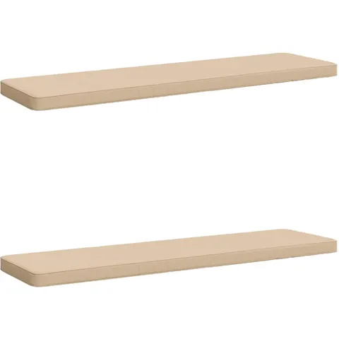 vidaXL Coussins de banc 2 pièces VUGHT 2 pc 100 % polyester Crème – 482086 – image 1