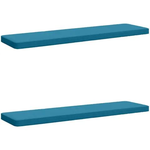 vidaXL Coussins de banc 2 pièces VUGHT 2 pc 100 % polyester Bleu clair – 482284 – image 1