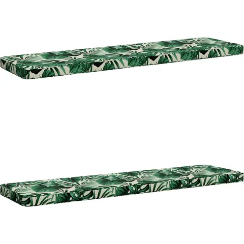 vidaXL Coussins de banc 2 pièces VUGHT 2 pc 100 % polyester – 482321 – image 1