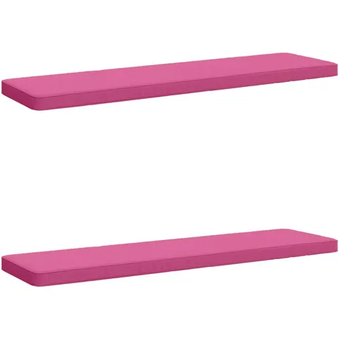 vidaXL Coussins de banc 2 pièces VUGHT 2 pc 100 % polyester Rose – 482925 – image 1