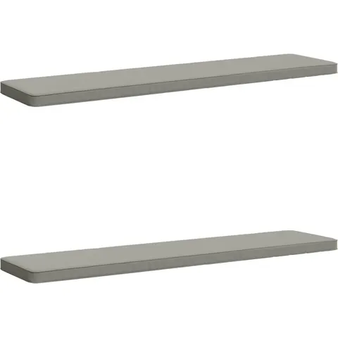 vidaXL Coussins de banc 2 pièces VUGHT 2 pc 100 % polyester Gris – 483403 – image 1