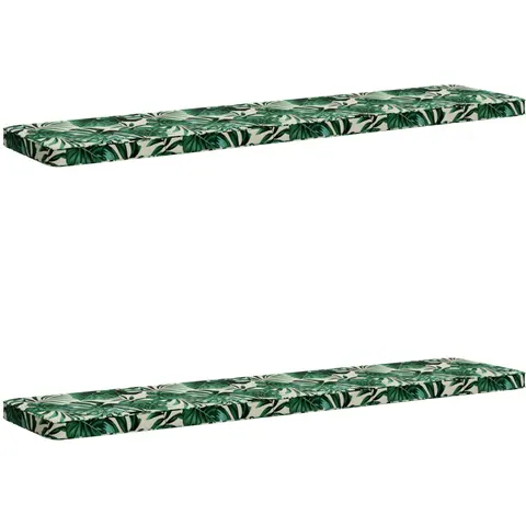 vidaXL Coussins de banc 2 pièces VUGHT 2 pc 100 % polyester – 483489 – image 1