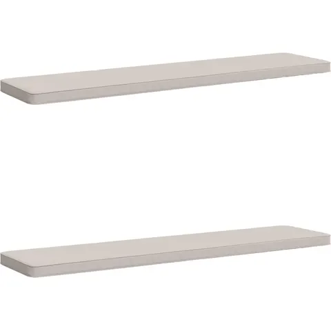 vidaXL Coussins de banc 2 pièces VUGHT 2 pc 100 % polyester Blanc – 484240 – image 1
