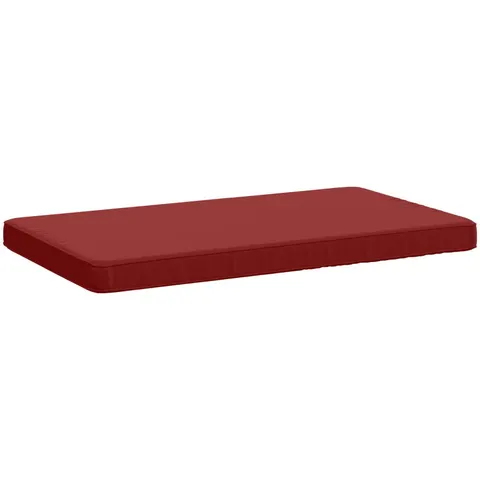 vidaXL Coussin de banc 1 pièce VUGHT 100 % polyester Bordeaux – 485315 – image 1