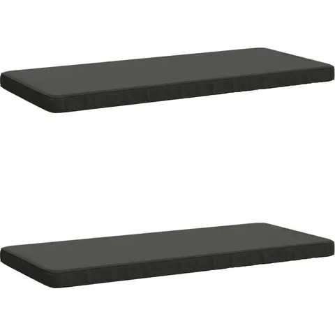 vidaXL Coussins de banc 2 pièces VUGHT 2 pc 100 % polyester Anthracite – 486749 – image 1