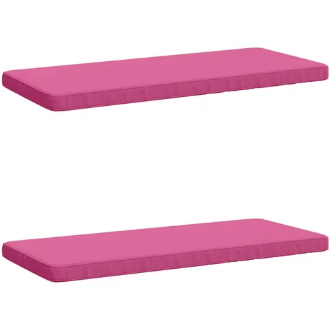vidaXL Coussins de banc 2 pièces VUGHT 2 pc 100 % polyester Rose – 486985 – image 1