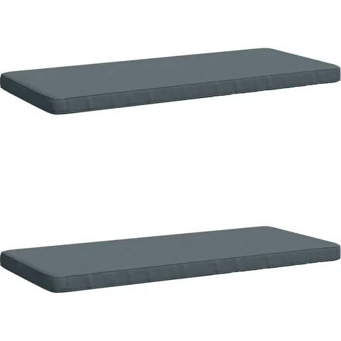 vidaXL Coussins de banc 2 pièces VUGHT 2 pc 100 % polyester Bleu – 487180 – image 1