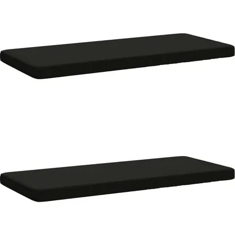 vidaXL Coussins de banc 2 pièces VUGHT 2 pc 100 % polyester Noir – 487388 – image 1