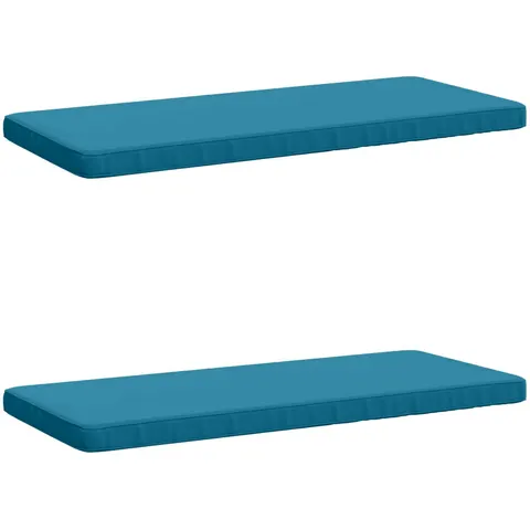 vidaXL Coussins de banc 2 pièces VUGHT 2 pc 100 % polyester Bleu clair – 487500 – image 1