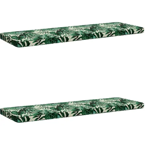 vidaXL Coussins de banc 2 pièces VUGHT 2 pc 100 % polyester – 488125 – image 1