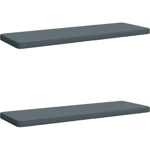 vidaXL Coussins de banc 2 pièces VUGHT 2 pc 100 % polyester Bleu – 488927 – image 1